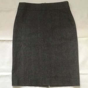 J Crew dark indigo denim stretch pencil skirt mini